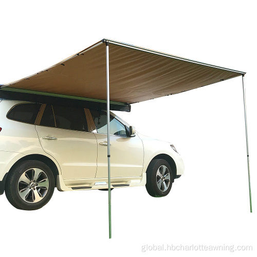 Retractable Car Roof Side Awning for Sale Car Awning with Carry Bag Telescoping Poles Rooftop Tent Factory